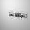 Designers Fountain Elements 24in 3-Light Chrome Industrial Indoor Vanity Light with Clear Rain Glass Shades 86503-CHA - alternate 3